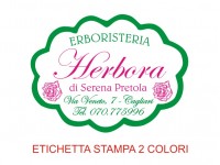 Etichette adesive per erboristerie, cosmetica, cosmesi (mm 49X36)  (cod.8M )